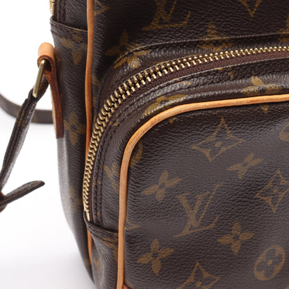 アマゾン モノグラム ショルダーバッグ PVC レザー ブラウン ルイヴィトン バッグ LOUIS VUITTON