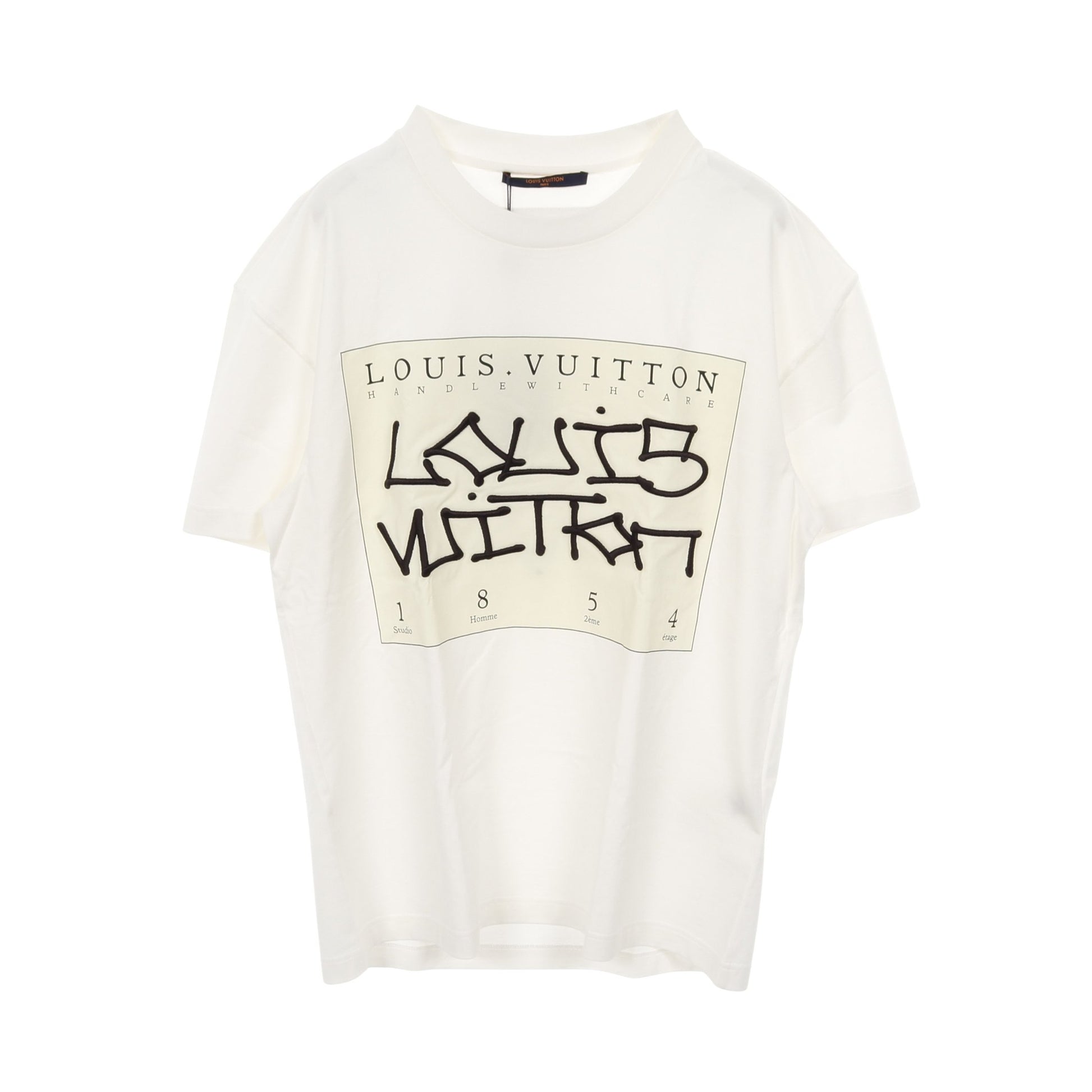 インサイドアウト グラフィックロゴ刺繍 Tシャツ クルーネック 半袖  