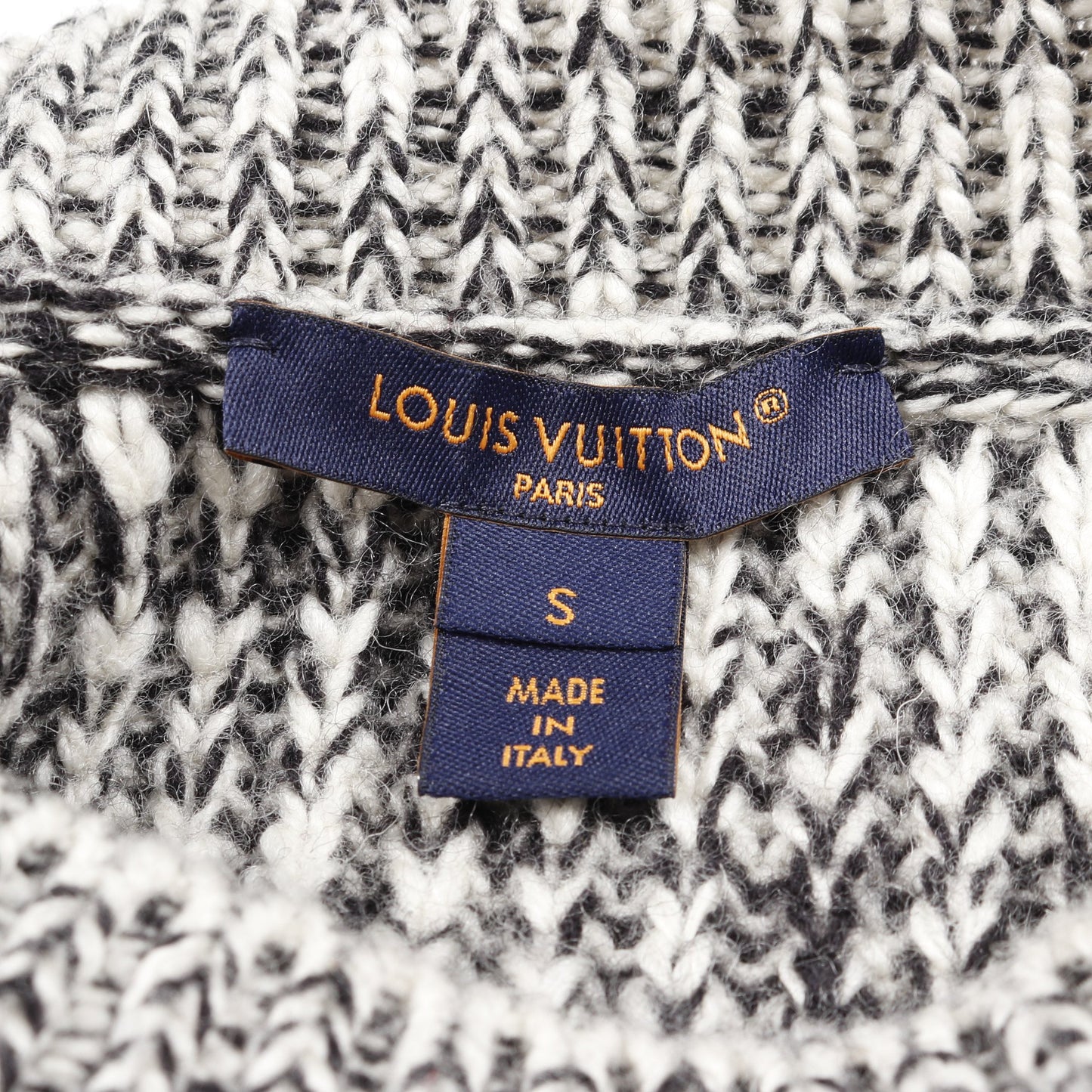 ニットワンピース ウール ホワイト ブラック ルイヴィトン ワンピース LOUIS VUITTON