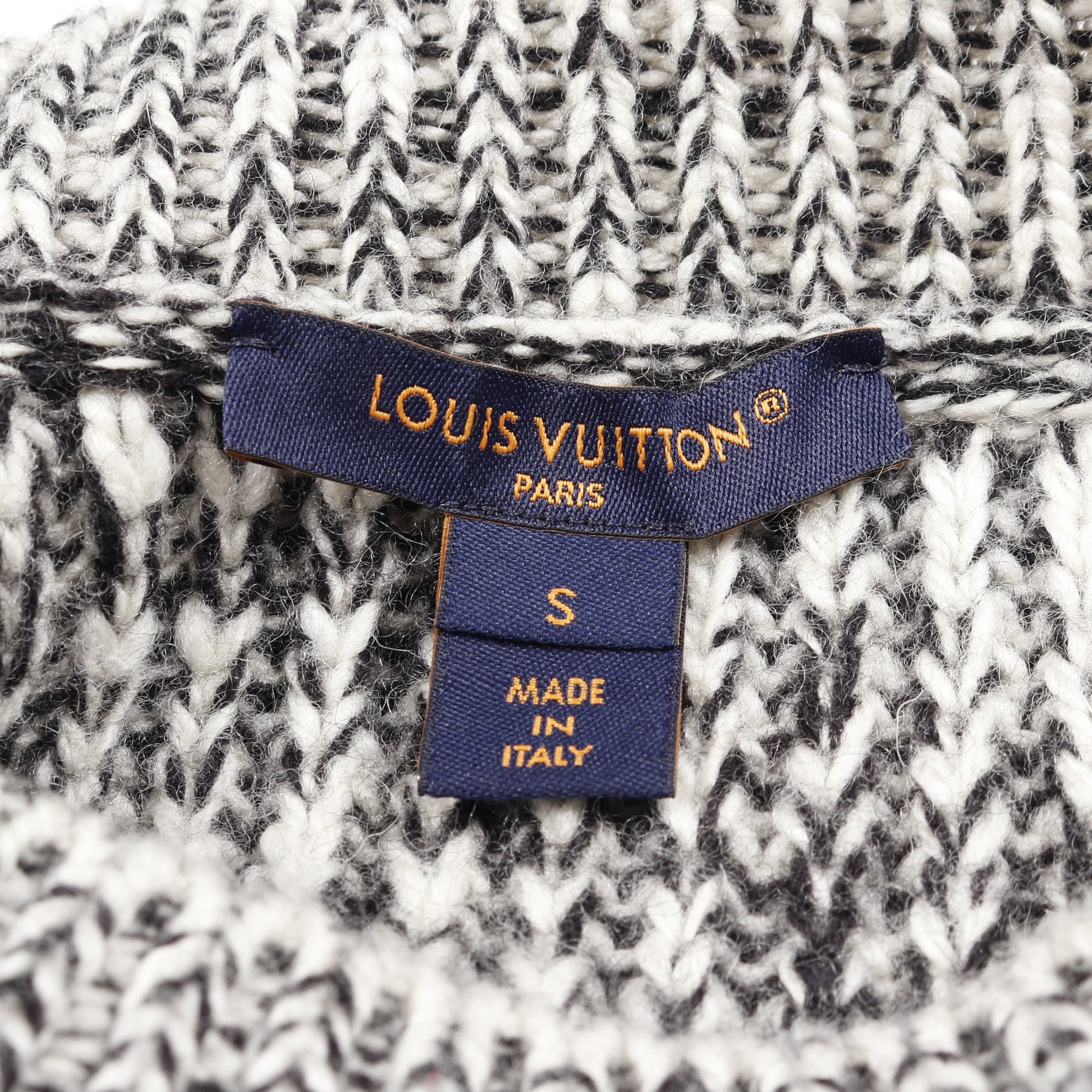 ニットワンピース ウール ホワイト ブラック ルイヴィトン ワンピース LOUIS VUITTON