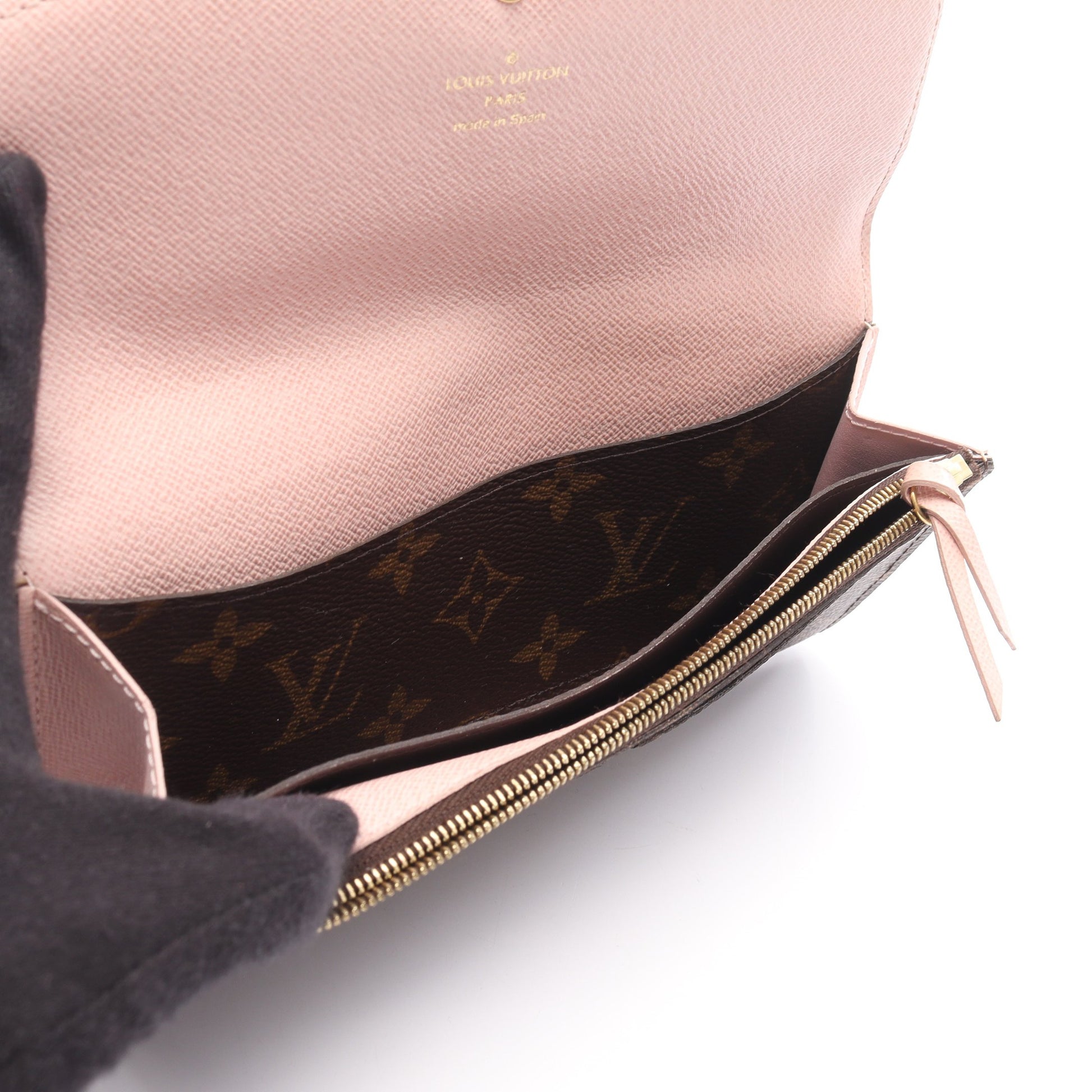 ポルトフォイユ エミリー モノグラム ローズバレリーヌ 二つ折り長財布  