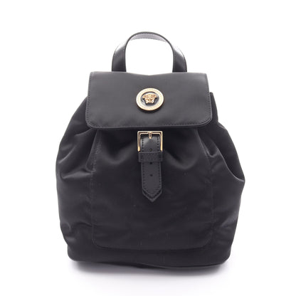 メデューサ リュックサック ナイロン レザー ブラック ヴェルサーチ バッグ Versace