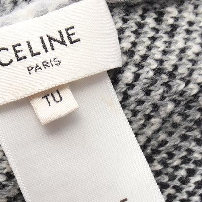 CELINE × エイミードリアン ジャガード ビーニー コットン ウール ブラック ホワイト グレー セリーヌ 財布・小物 CELINE