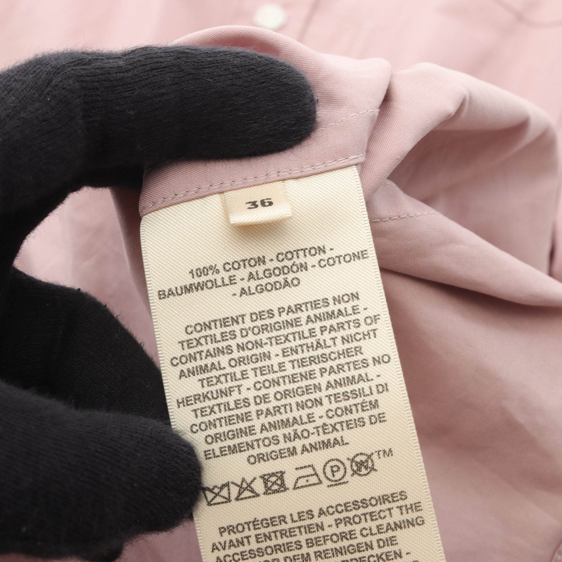 シャツワンピース コットン ピンク 25SS エルメス ワンピース HERMES