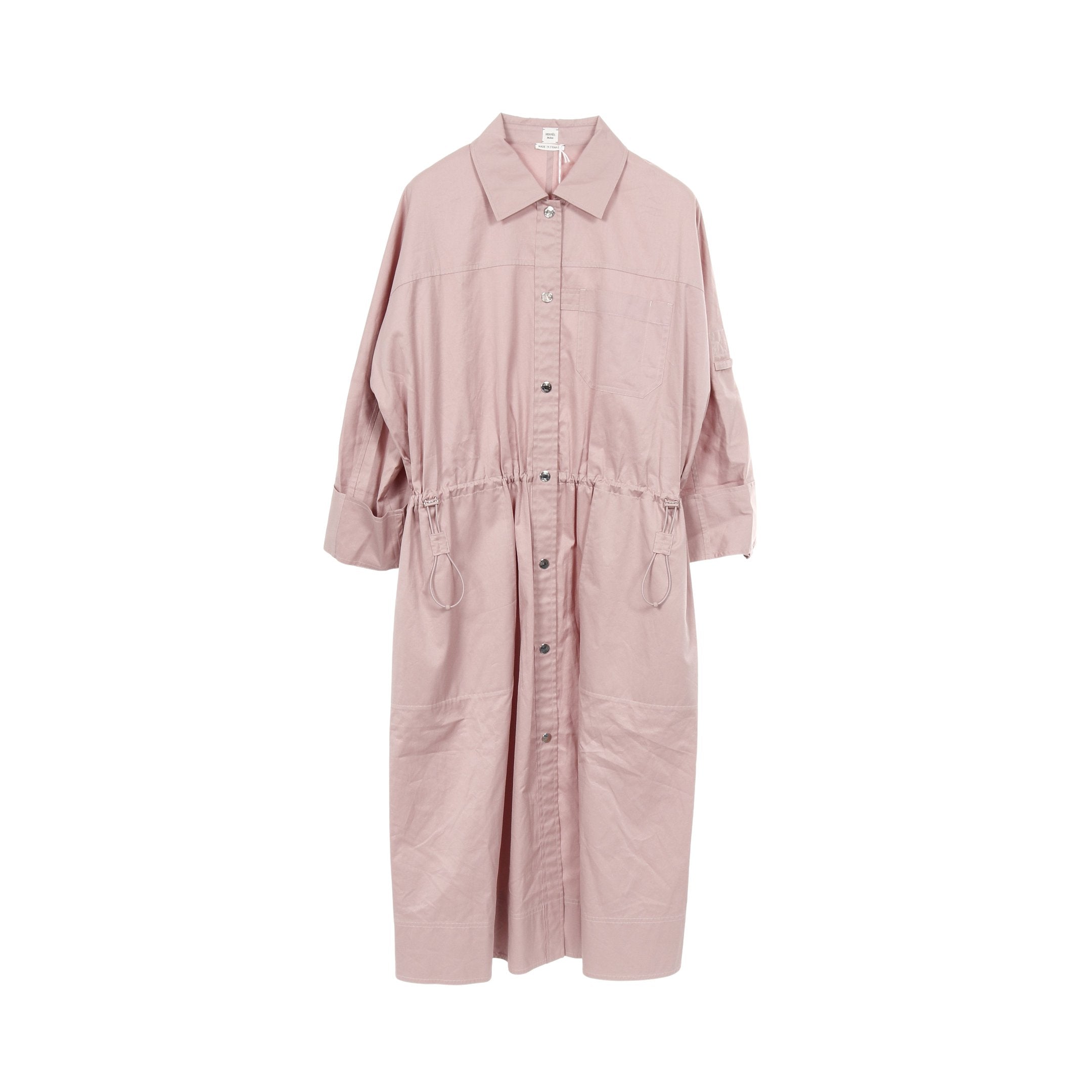 HERMES シャツワンピース