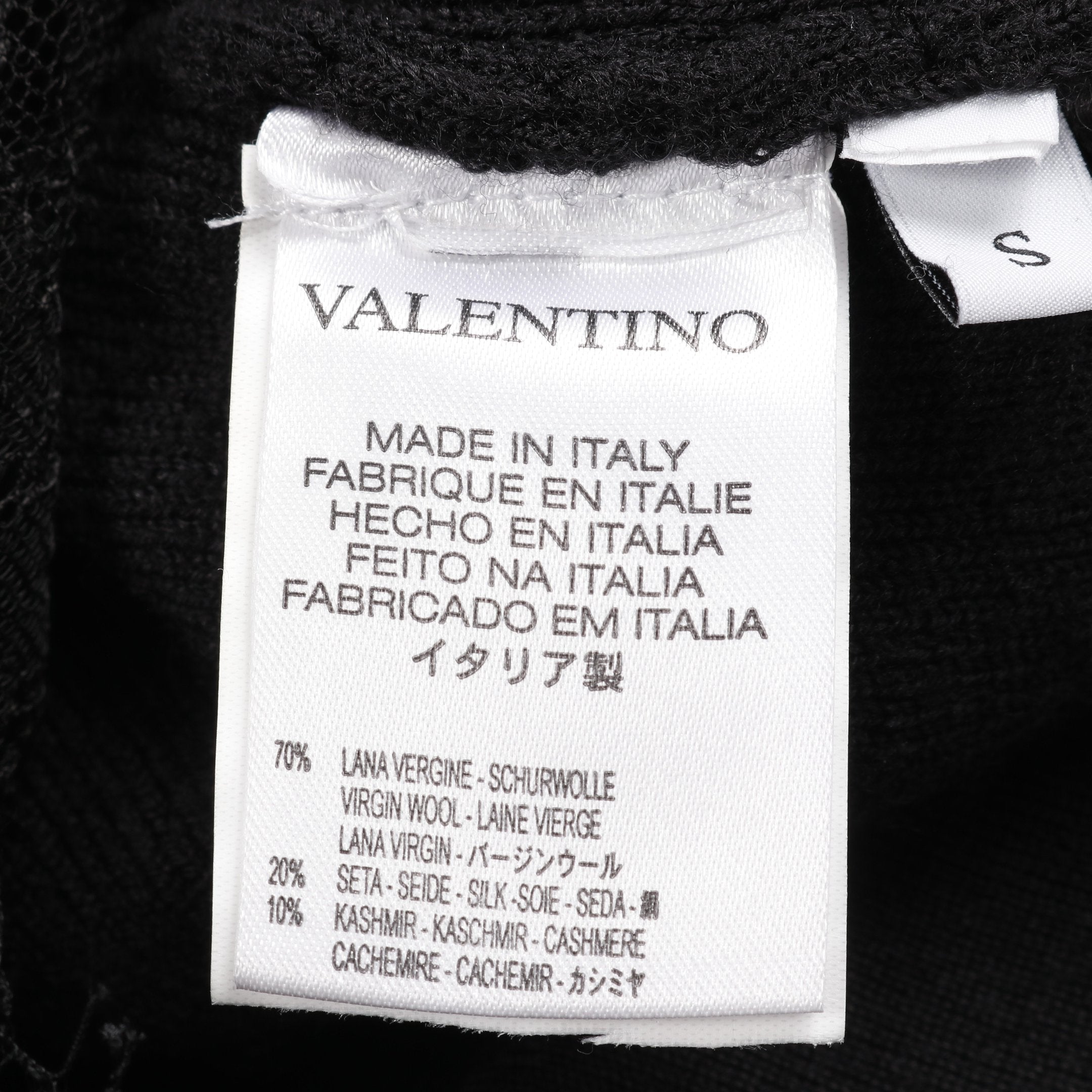 VALENTINOセーターS レースブラック VALENTINOセーターS レースブラック ウィメンズニット・ニットプル