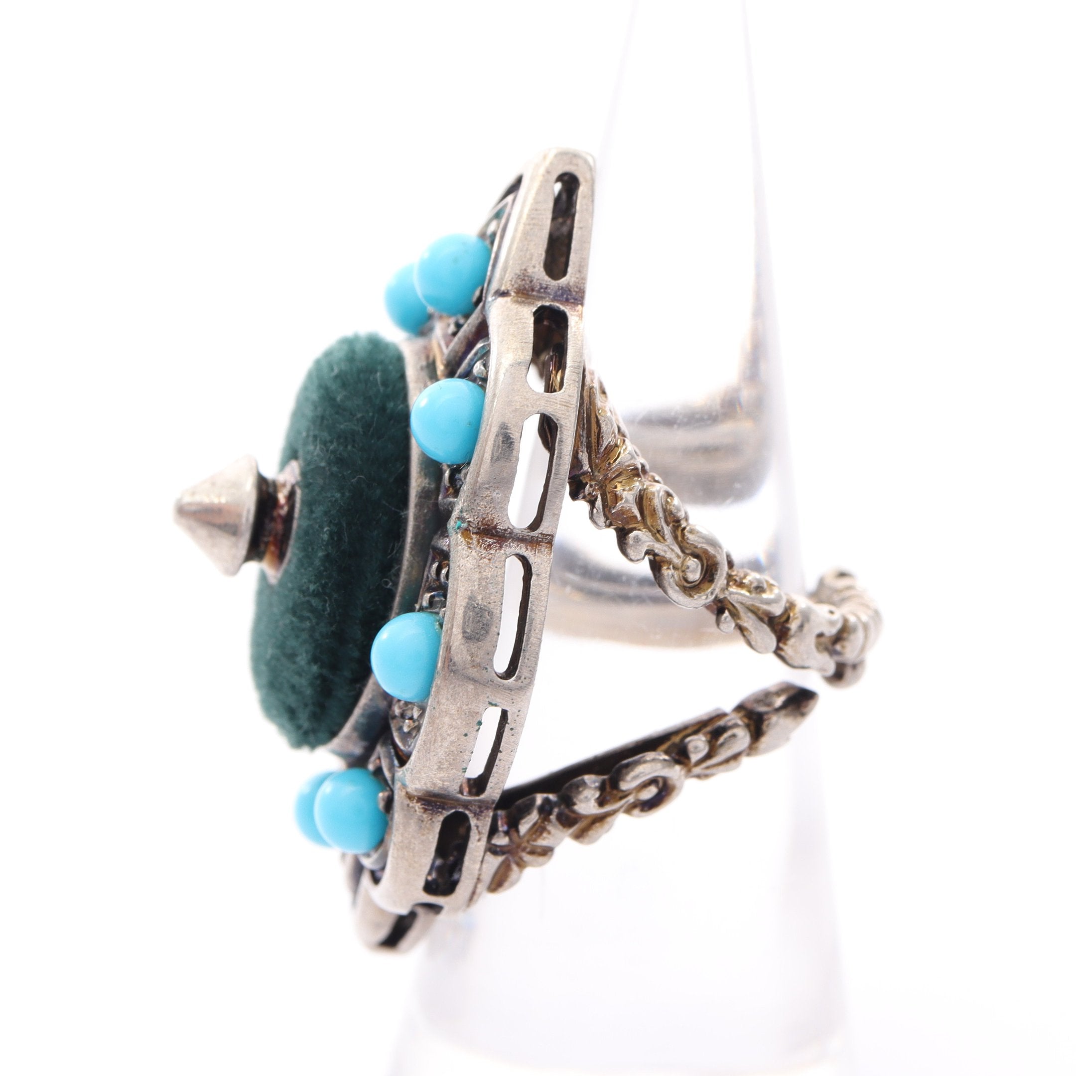 リング 指輪 ターコイズ シルバー ターコイズブルー グッチ – RECLO