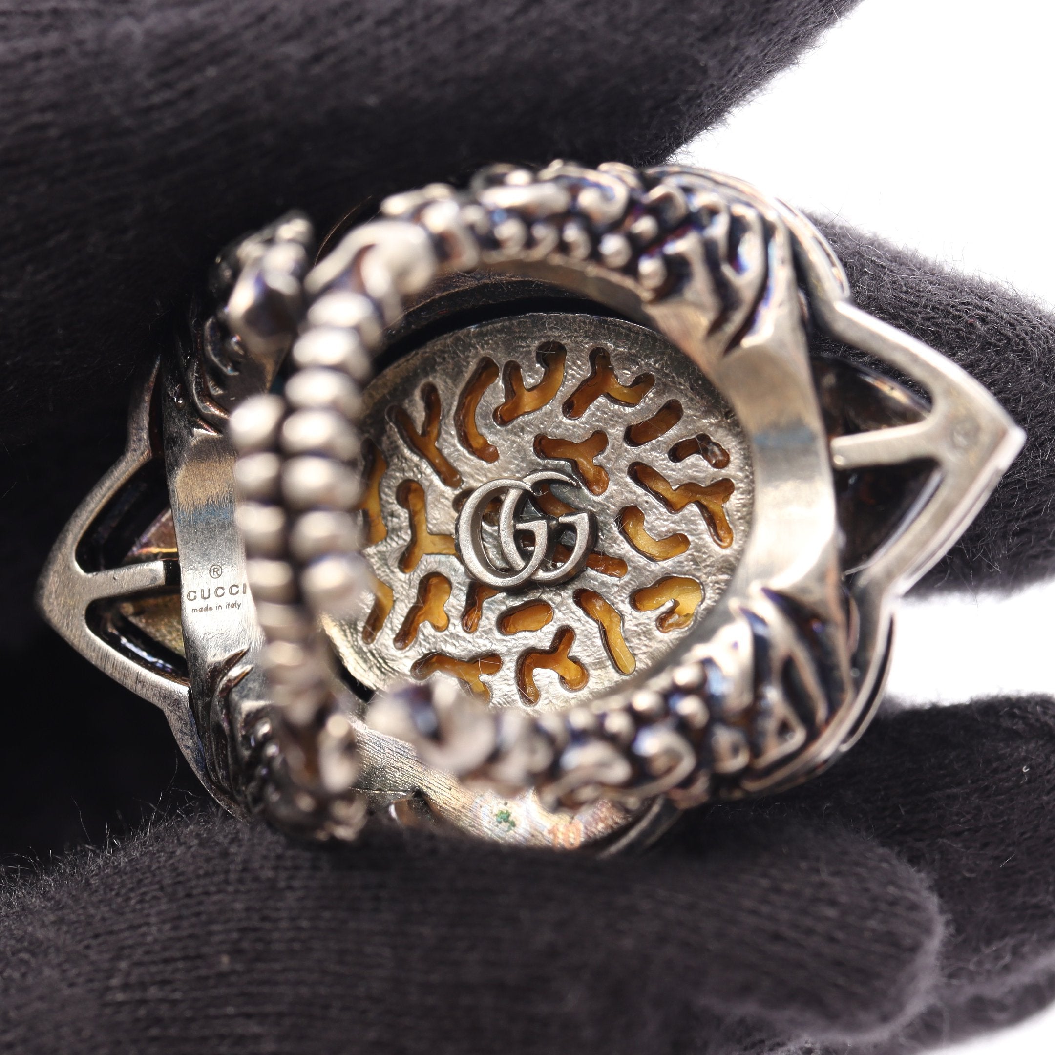 リング 指輪 ターコイズ シルバー ターコイズブルー グッチ – RECLO