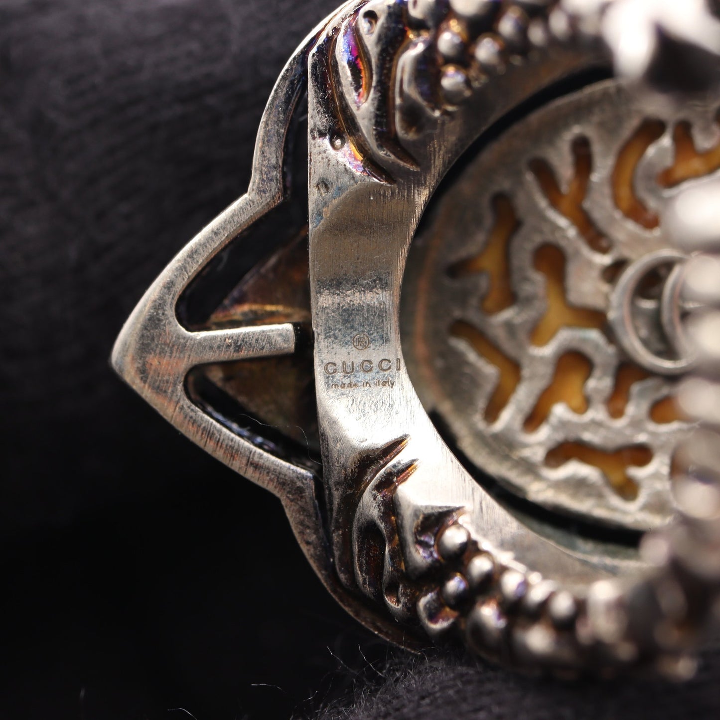 リング 指輪 ターコイズ シルバー ターコイズブルー グッチ アクセサリー GUCCI