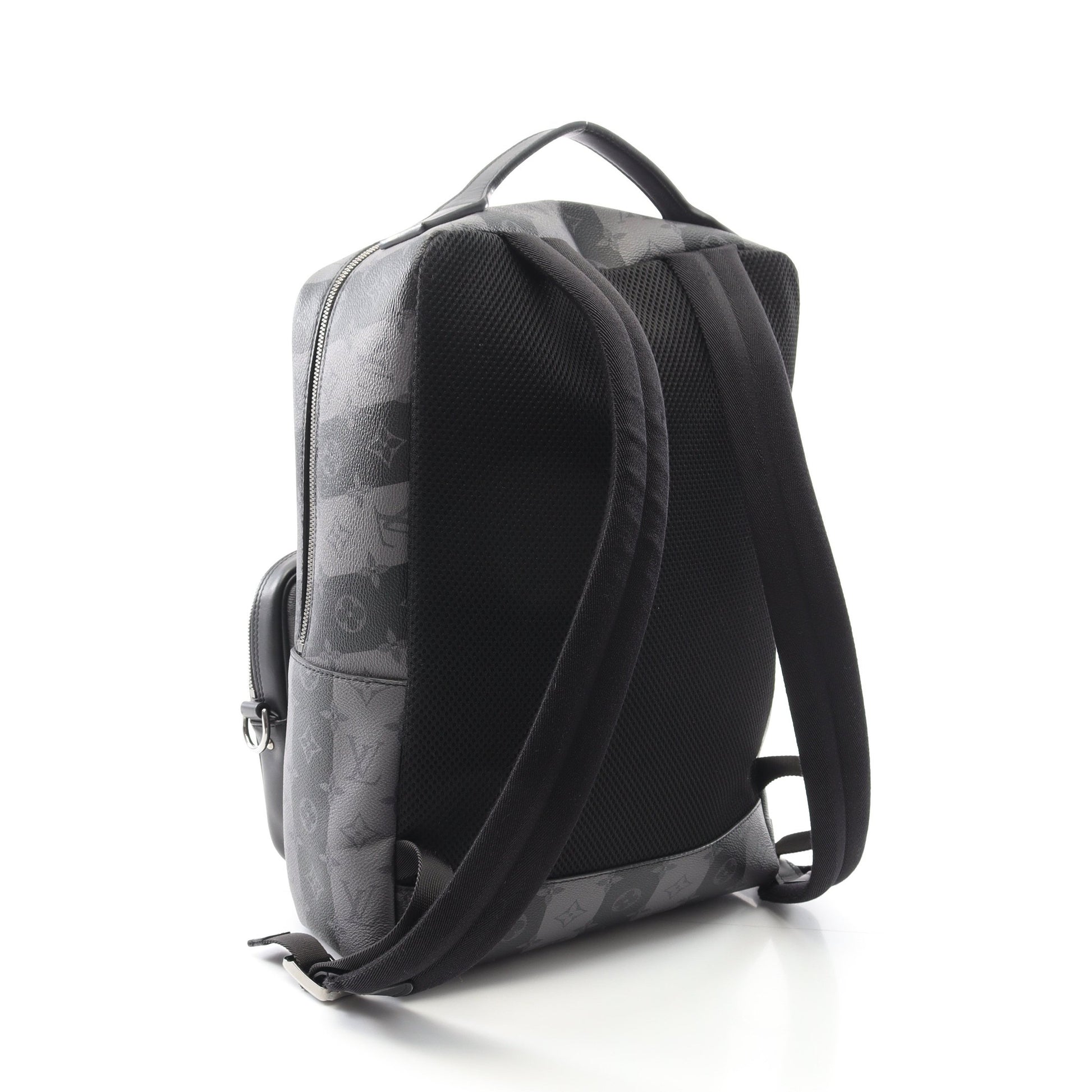LOUIS VUITTON × NIGO モジュラー モノグラムストライプエクリプス バックパック リュックサック PVC レザー ブラック グレー ルイヴィトン バッグ LOUIS VUITTON