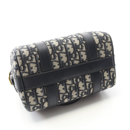 グルーヴ 20 スモール ハンドバッグ キャンバス レザー アイボリー ネイビー 2WAY クリスチャンディオール バッグ Christian Dior