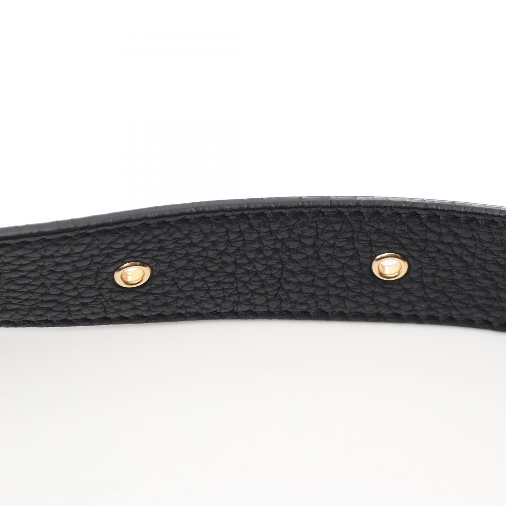 ガンチーニ ショルダーバッグ レザー ブラック 巾着 サルヴァトーレ