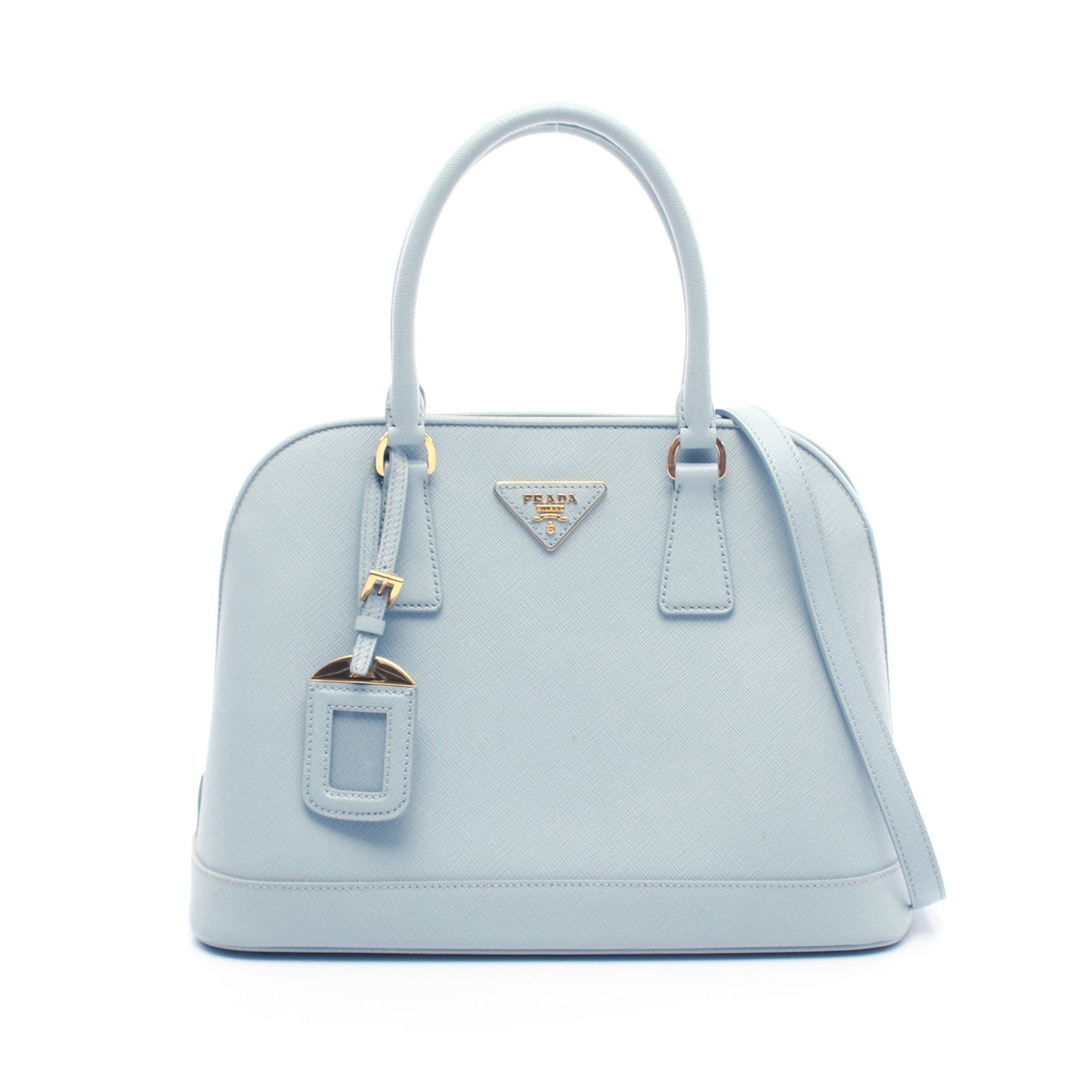 SAFFIANO LUX ハンドバッグ サフィアーノレザー ライトブルー 2WAY  