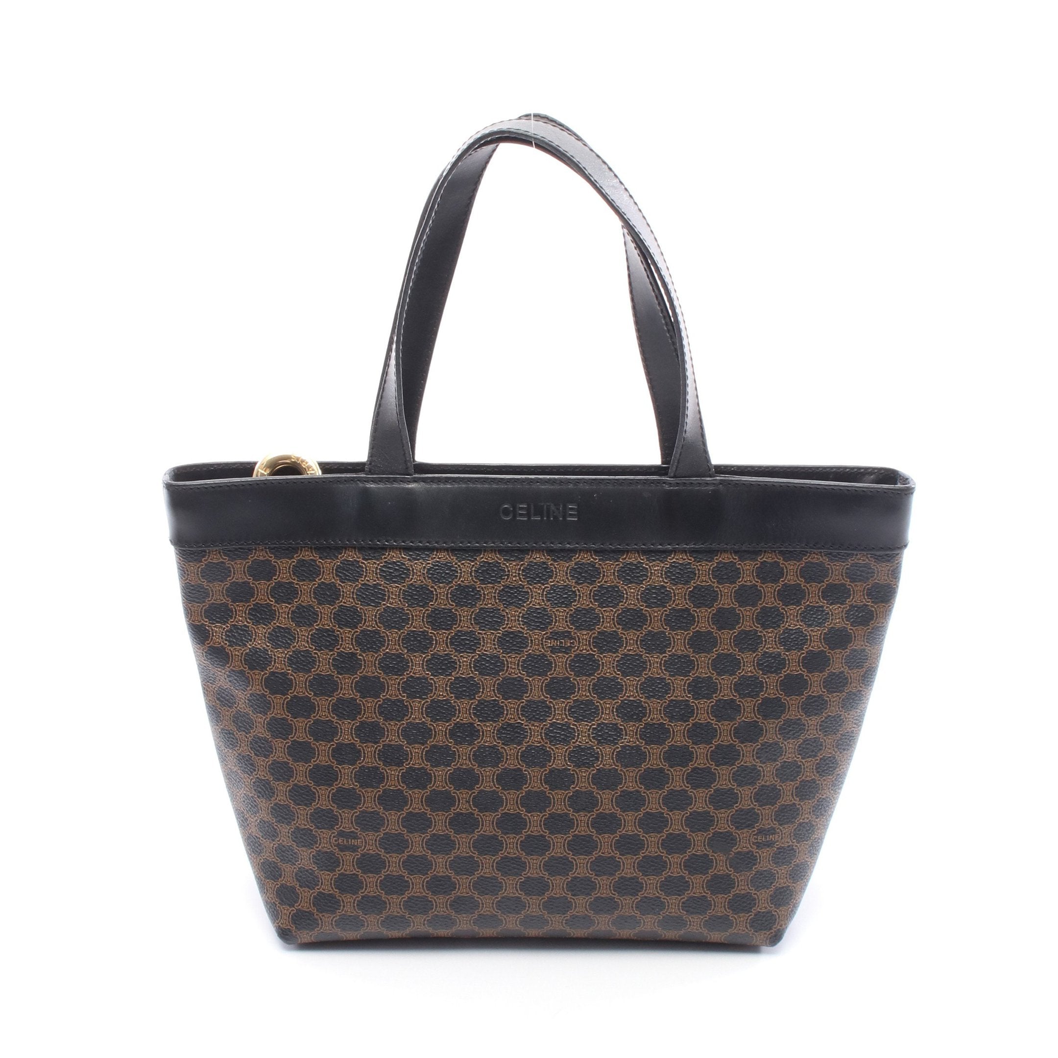 Celine ダークブラウン ハンドバッグ CELINE ダークブラウン ハンドバッグ