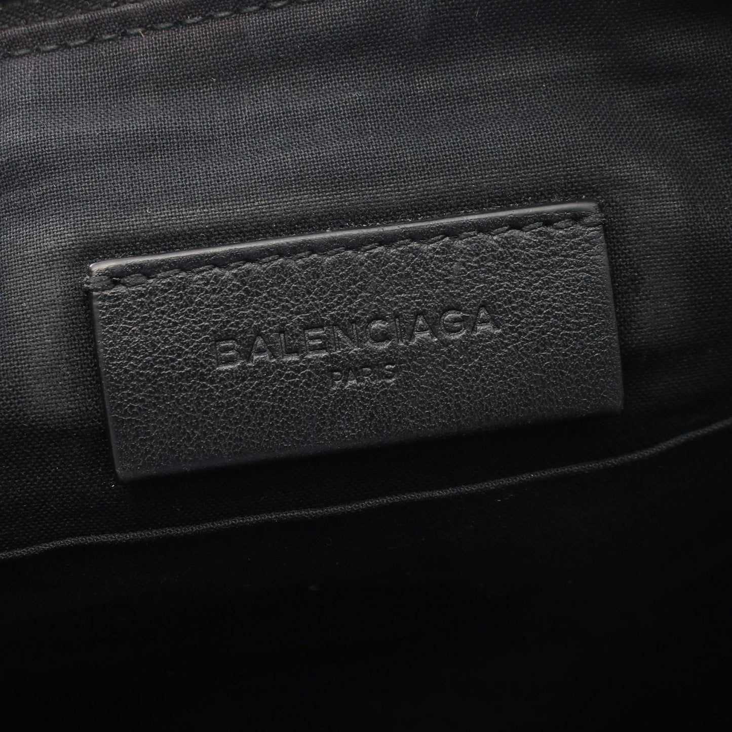 ロゴプリント クラシックポーチ クラッチバッグ レザー ブラック バレンシアガ バッグ BALENCIAGA
