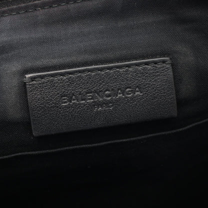 ロゴプリント クラシックポーチ クラッチバッグ レザー ブラック バレンシアガ バッグ BALENCIAGA