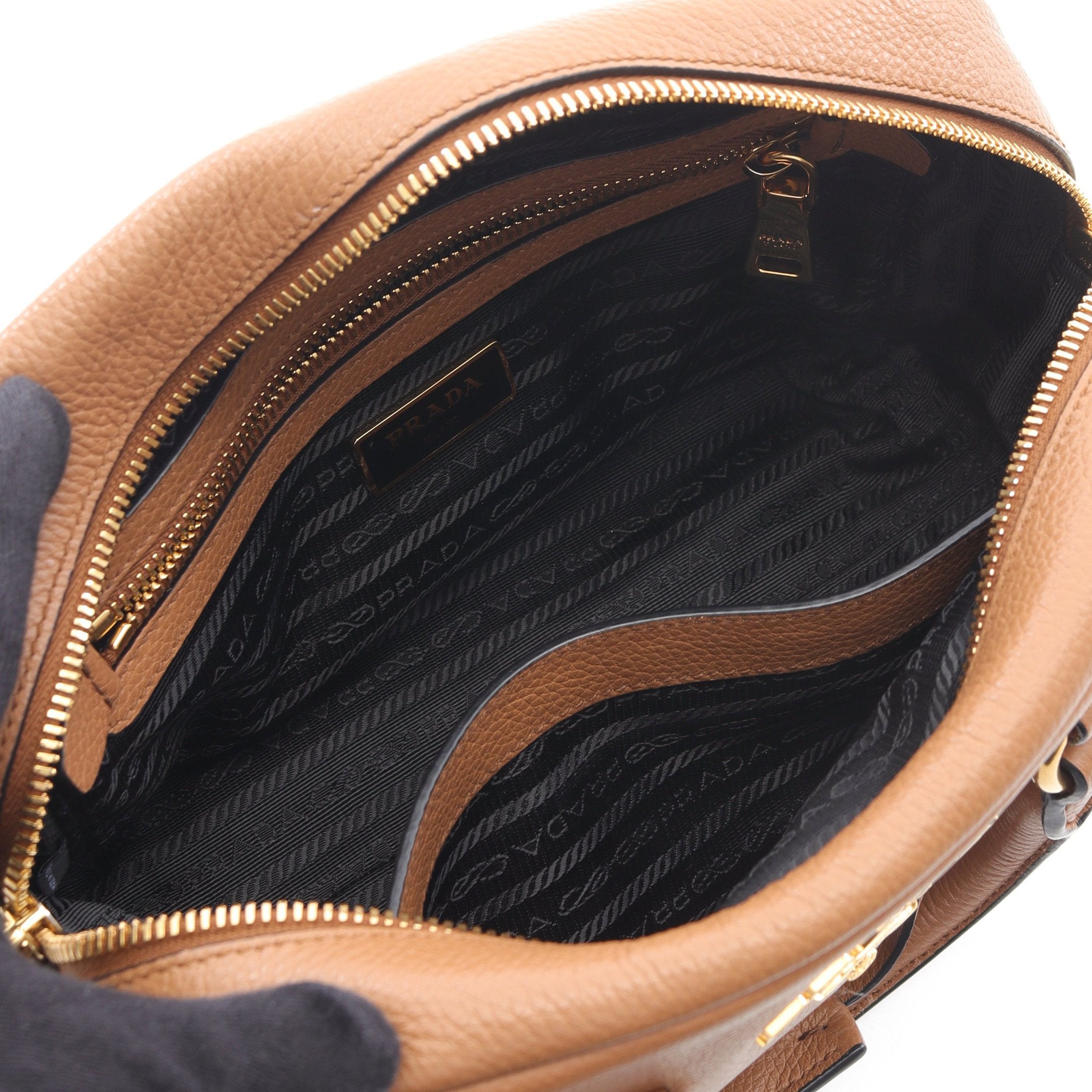 ハンドバッグ レザー ブラウン 2WAY プラダ – RECLO