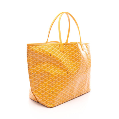 サンルイGM ハンドバッグ トートバッグ コーティングキャンバス レザー イエロー ブラック ゴヤール バッグ GOYARD