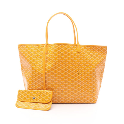 サンルイGM ハンドバッグ トートバッグ コーティングキャンバス レザー イエロー ブラック ゴヤール バッグ GOYARD