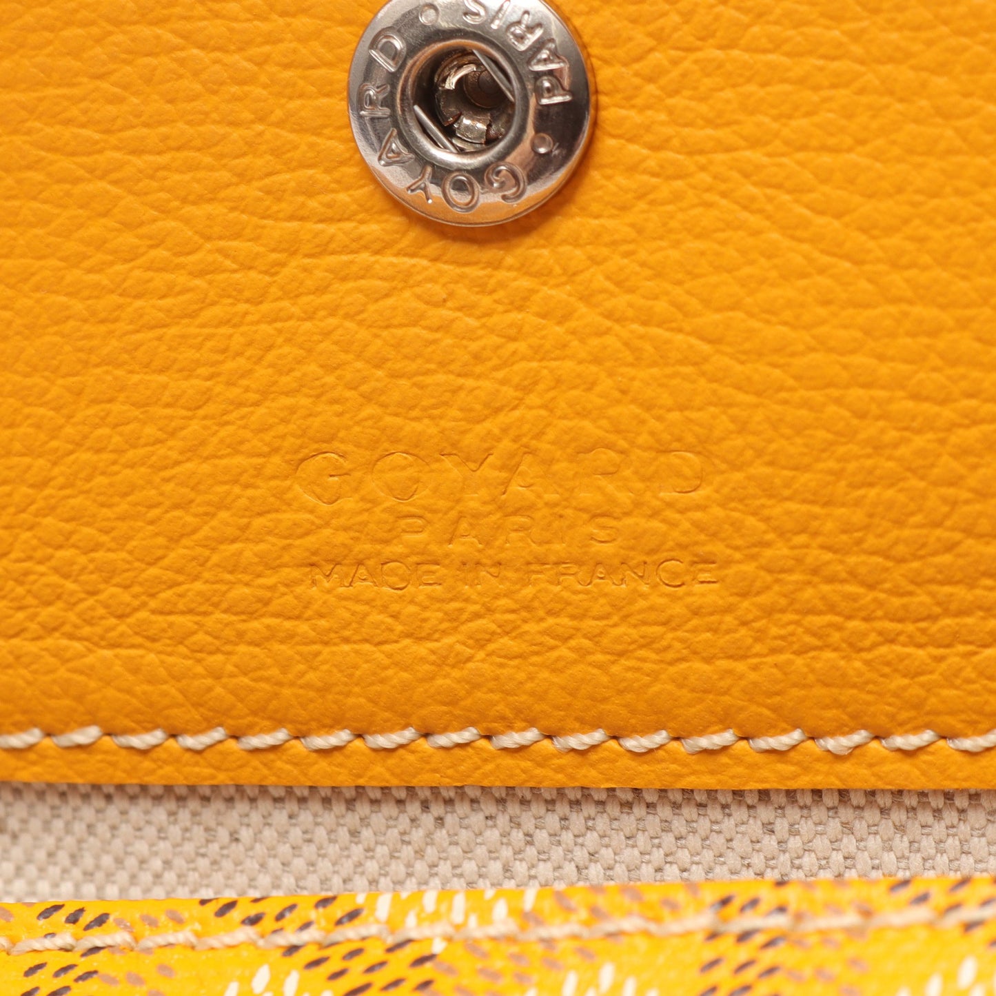 サンルイGM ハンドバッグ トートバッグ コーティングキャンバス レザー イエロー ブラック ゴヤール バッグ GOYARD