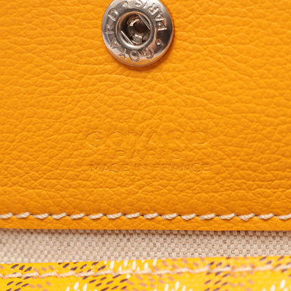 サンルイGM ハンドバッグ トートバッグ コーティングキャンバス レザー イエロー ブラック ゴヤール バッグ GOYARD