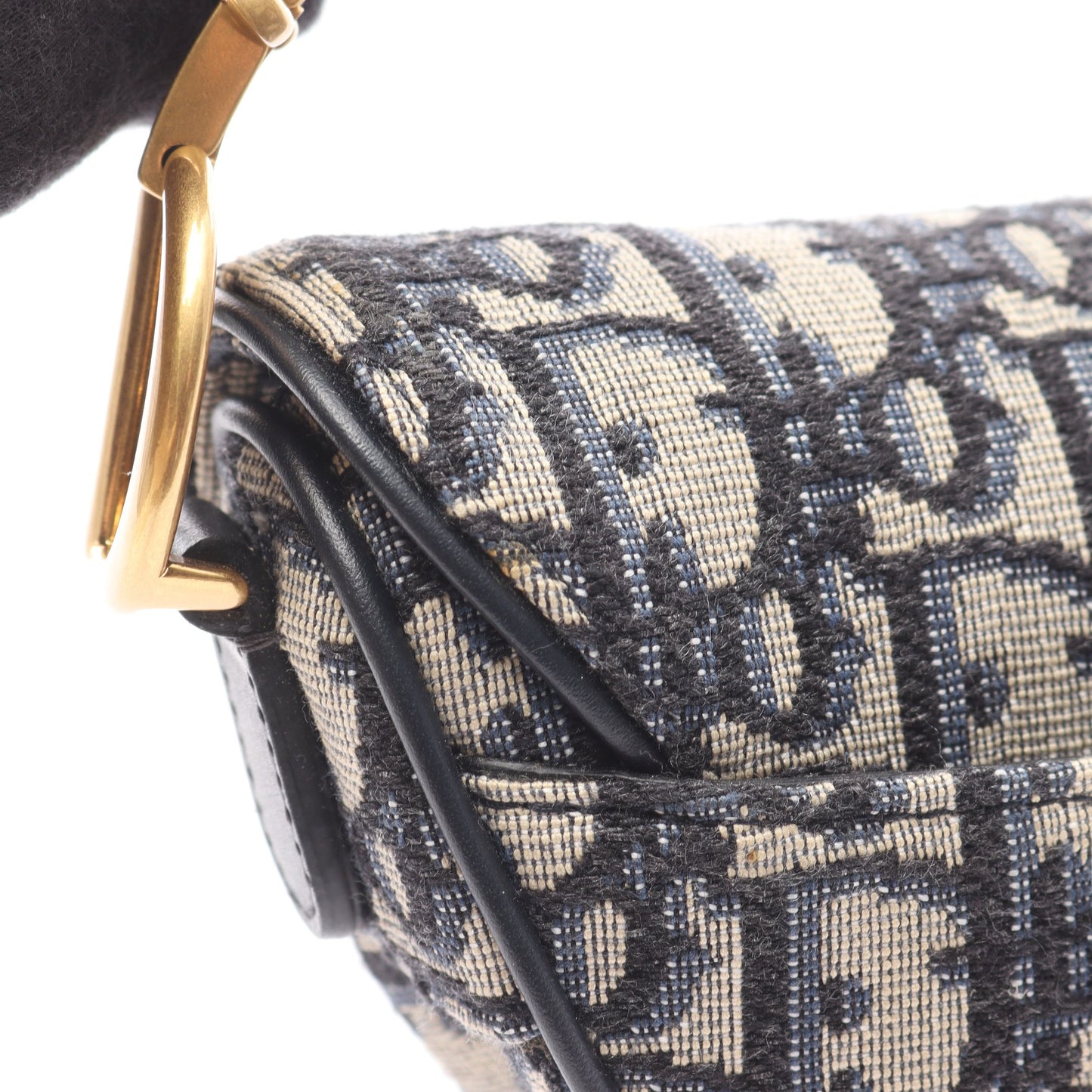 SADDLE サドル オブリーク ハンドバッグ キャンバス レザー ネイビー ベージュ クリスチャンディオール バッグ Christian Dior