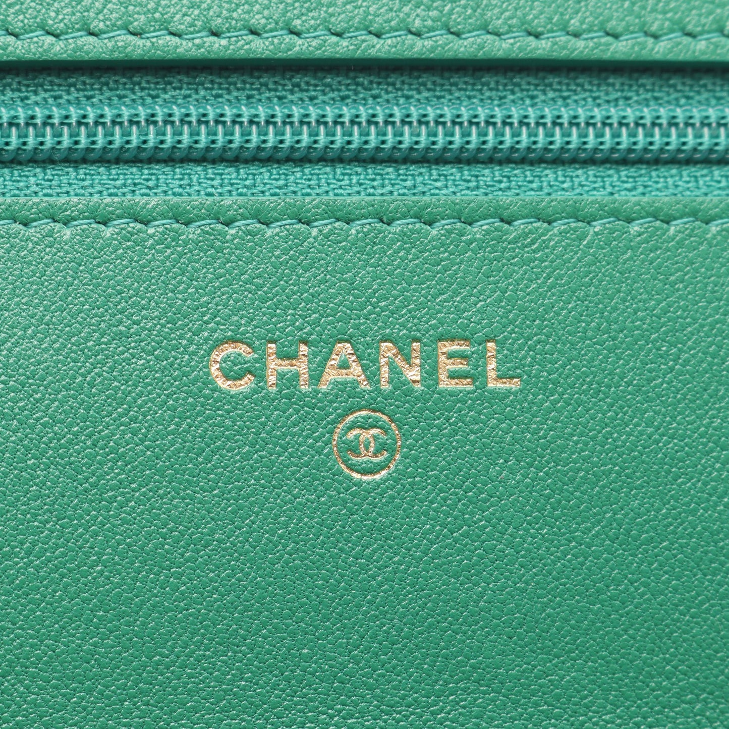 19 ディズヌフ マトラッセ チェーンウォレット ラムスキン グリーン コンビ金具 2WAY シャネル バッグ CHANEL