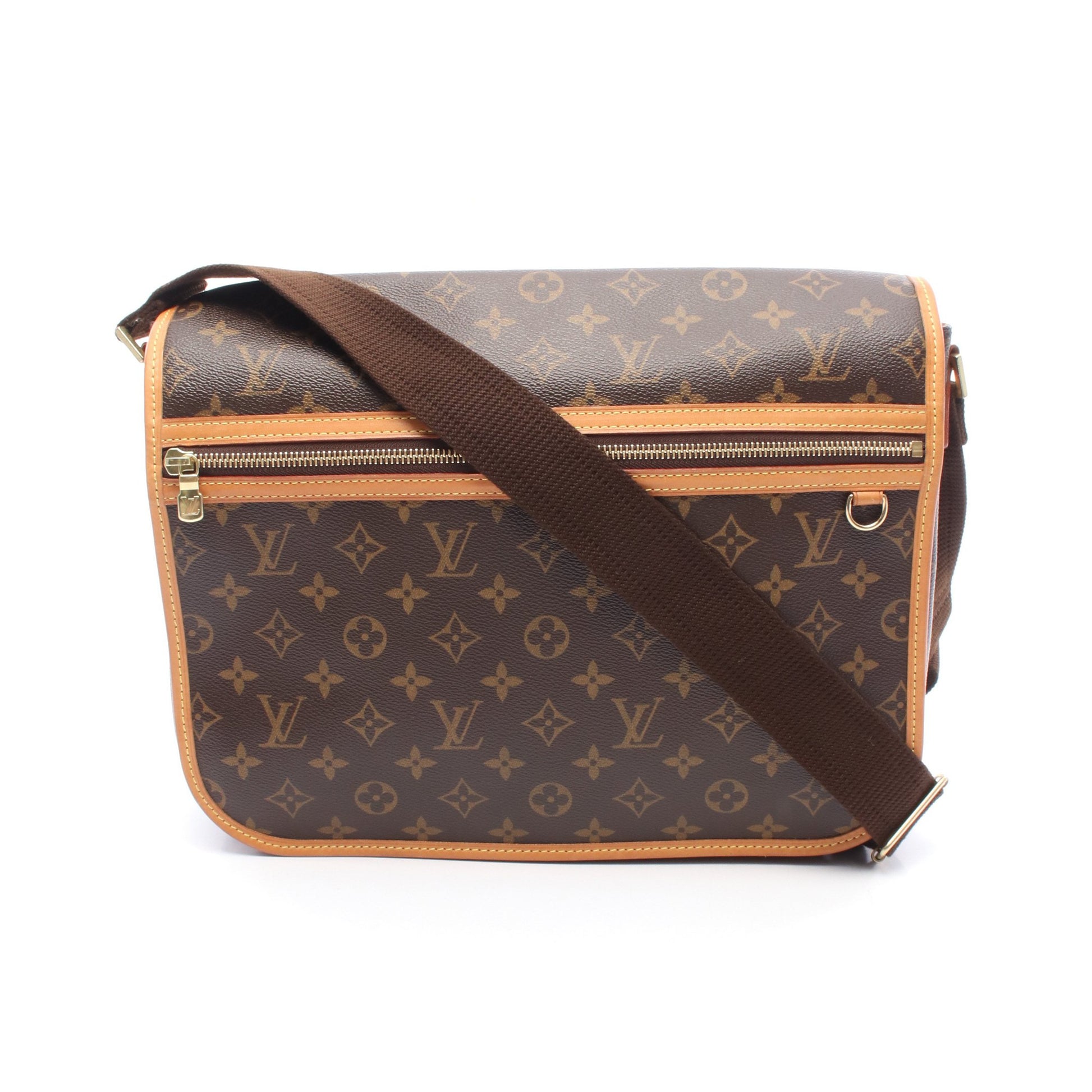 メッセンジャーGM ボスフォール モノグラム ショルダーバッグ PVC レザー ブラウン ルイヴィトン バッグ LOUIS VUITTON
