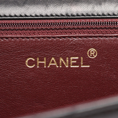 マトラッセ シングルフラップ チェーンショルダーバッグ ラムスキン ブラック ゴールド金具 シャネル バッグ CHANEL