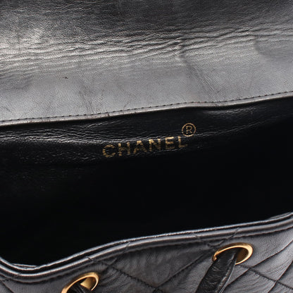 マトラッセ バックパック リュックサック ラムスキン ブラック ゴールド金具 シャネル バッグ CHANEL