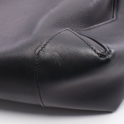 フラッシュ バックパック リュックサック エバーグレイン ブラック シルバー金具 C刻印 エルメス バッグ HERMES