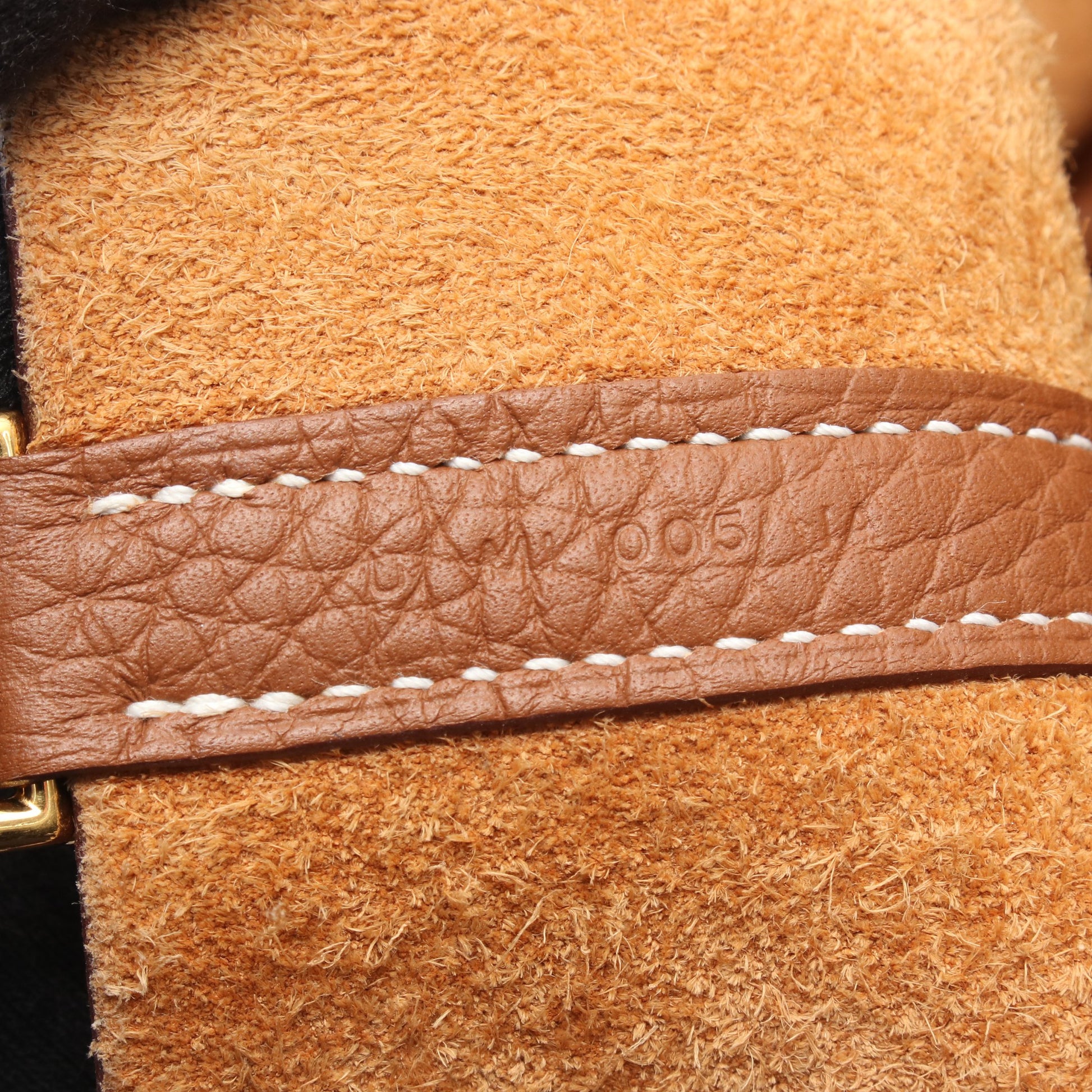 ピコタンロックPM ゴールド ハンドバッグ トリヨンクレマンス ブラウン ゴールド金具 U刻印 エルメス バッグ HERMES