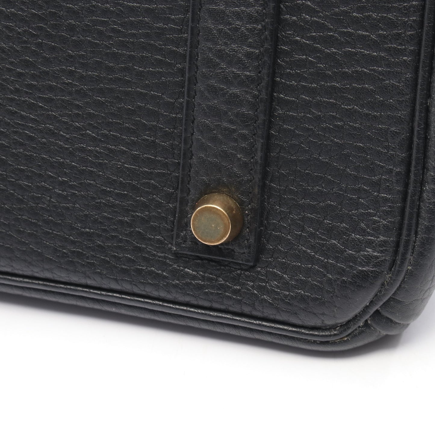 バーキン35 ハンドバッグ アルデンヌ ブラック ゴールド金具 □A刻印 エルメス バッグ HERMES