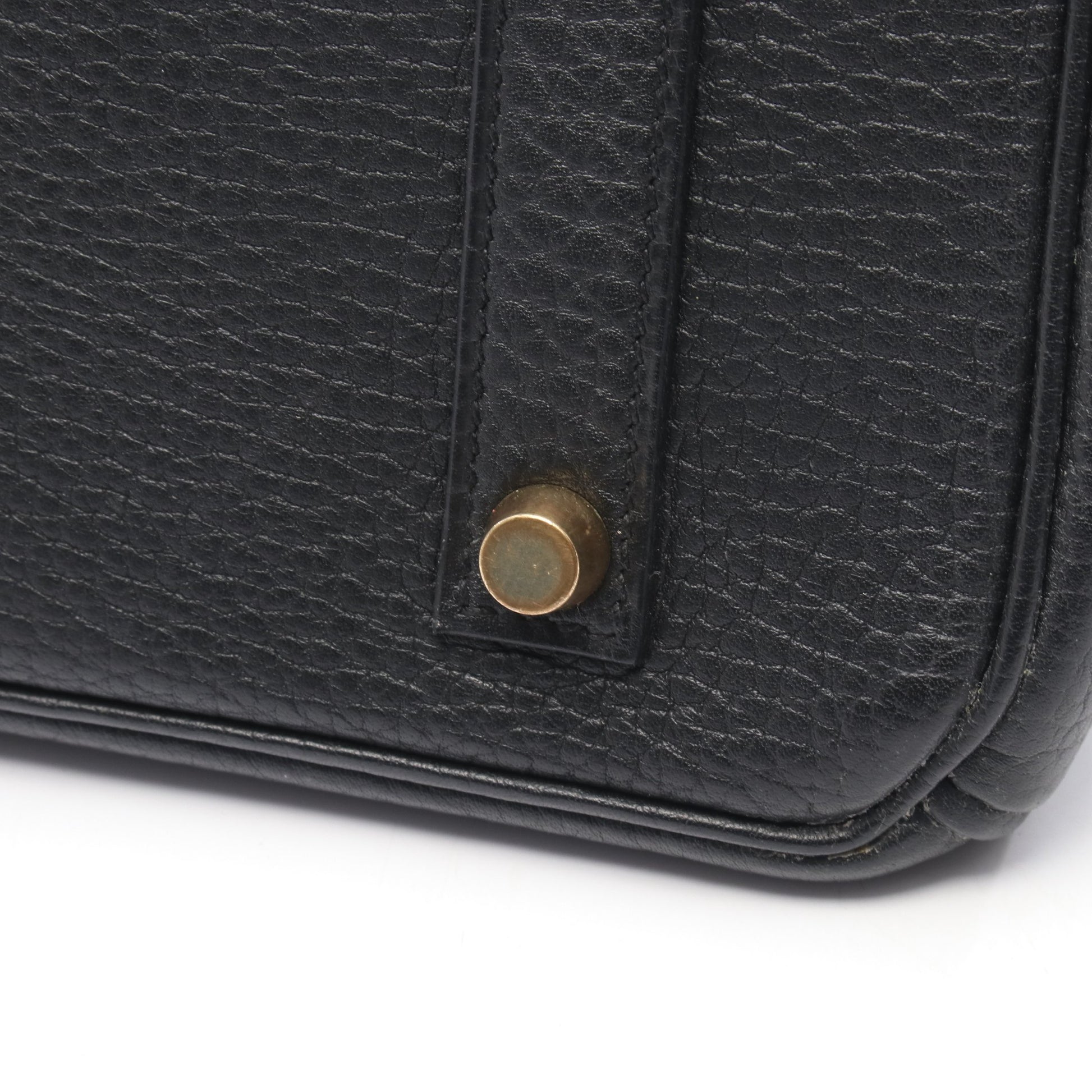 バーキン35 ハンドバッグ アルデンヌ ブラック ゴールド金具 □A刻印 エルメス バッグ HERMES