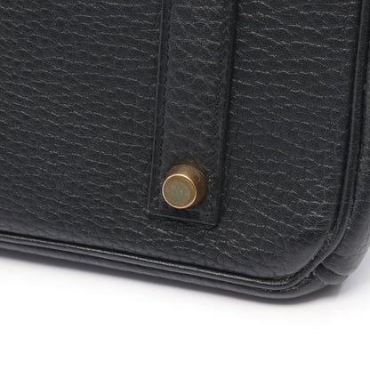 バーキン35 ハンドバッグ アルデンヌ ブラック ゴールド金具 □A刻印 エルメス バッグ HERMES