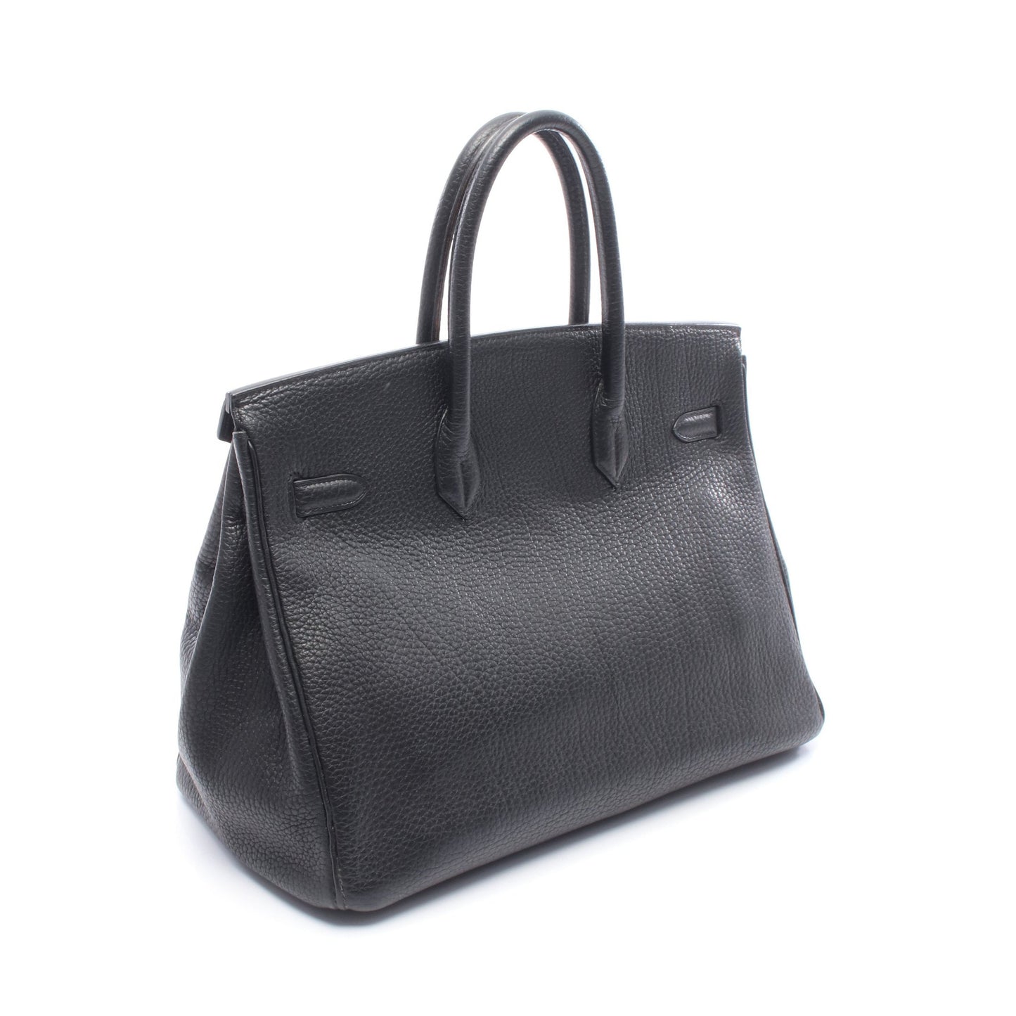 バーキン35 ハンドバッグ アルデンヌ ブラック ゴールド金具 □A刻印 エルメス バッグ HERMES