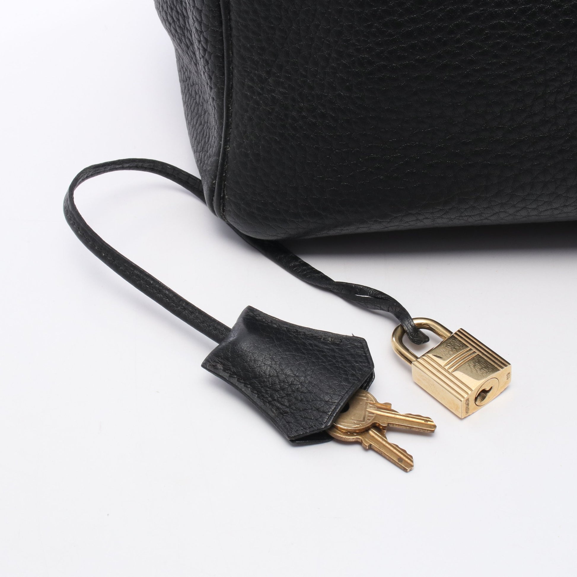 バーキン35 ハンドバッグ アルデンヌ ブラック ゴールド金具 □A刻印 エルメス バッグ HERMES