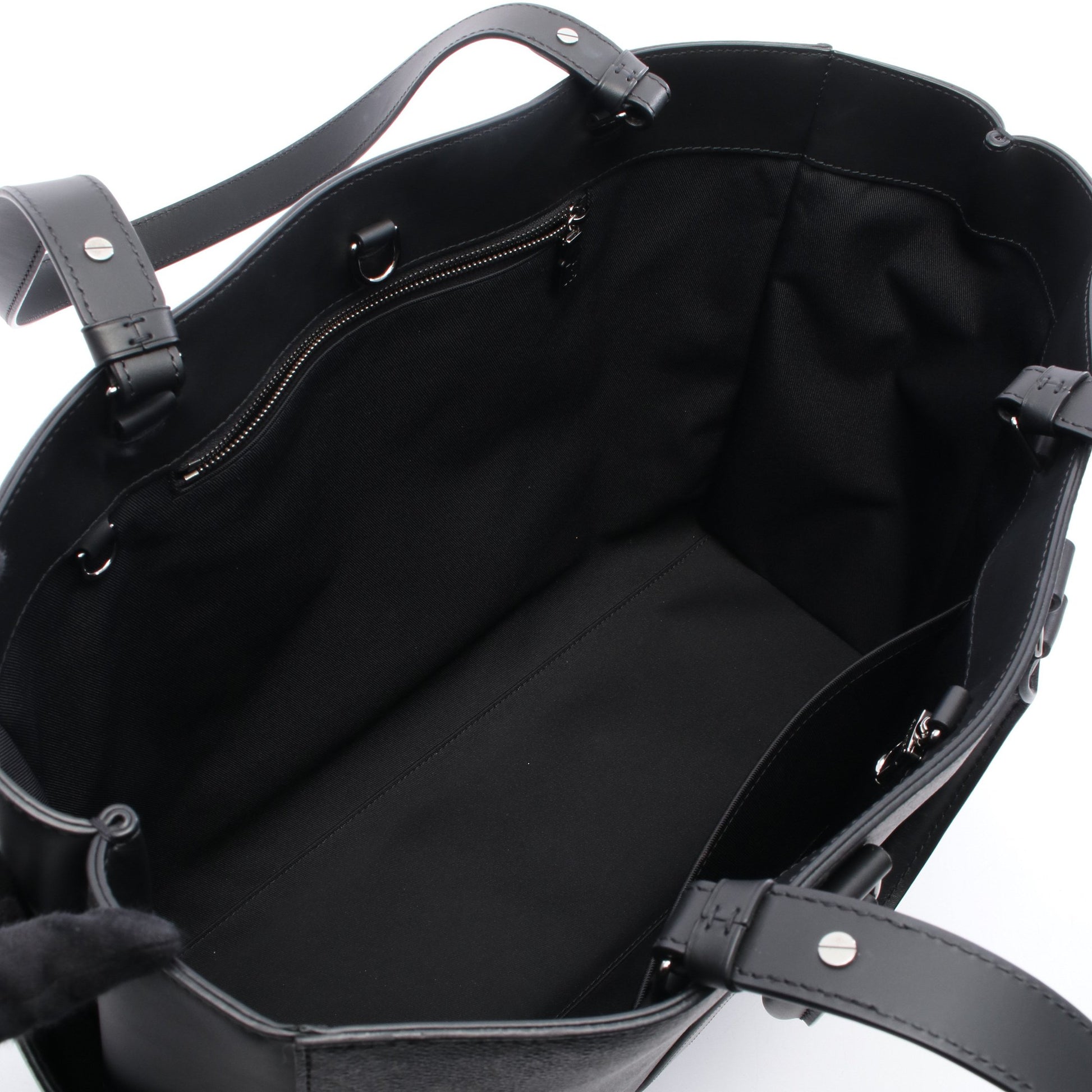 サックプラ 24H モノグラムエクリプス ショルダーバッグ トートバッグ PVC レザー ブラック ルイヴィトン バッグ LOUIS VUITTON