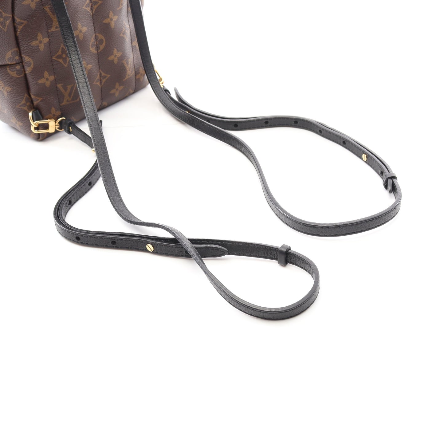 パームスプリングス ミニ モノグラム バックパック リュックサック PVC レザー ブラウン ブラック ルイヴィトン バッグ LOUIS VUITTON