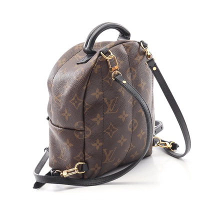 パームスプリングス ミニ モノグラム バックパック リュックサック PVC レザー ブラウン ブラック ルイヴィトン バッグ LOUIS VUITTON