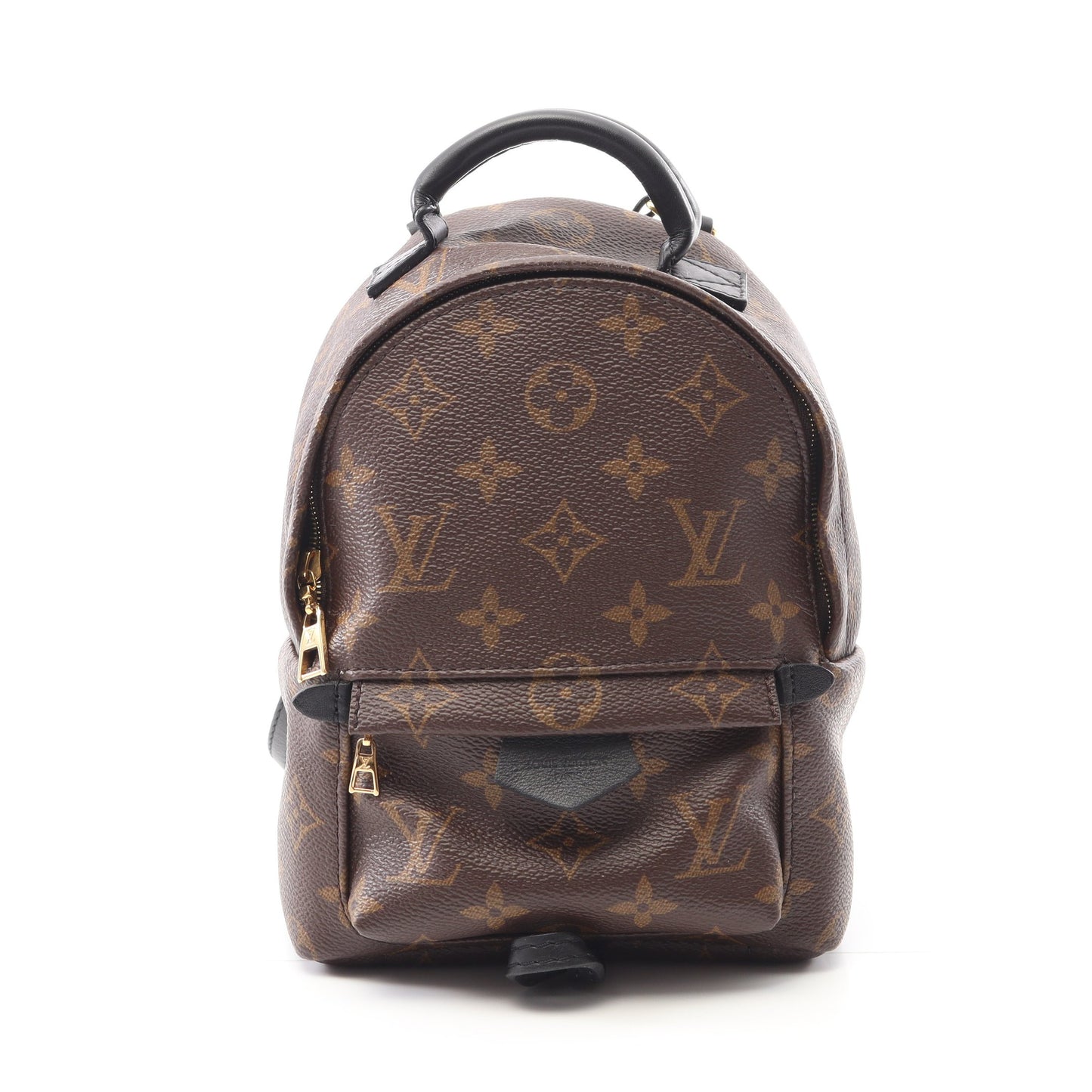 パームスプリングス ミニ モノグラム バックパック リュックサック PVC レザー ブラウン ブラック ルイヴィトン バッグ LOUIS VUITTON