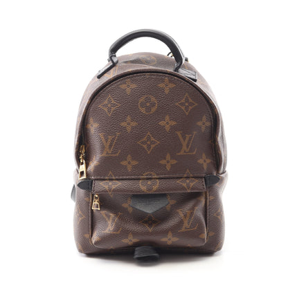 パームスプリングス ミニ モノグラム バックパック リュックサック PVC レザー ブラウン ブラック ルイヴィトン バッグ LOUIS VUITTON