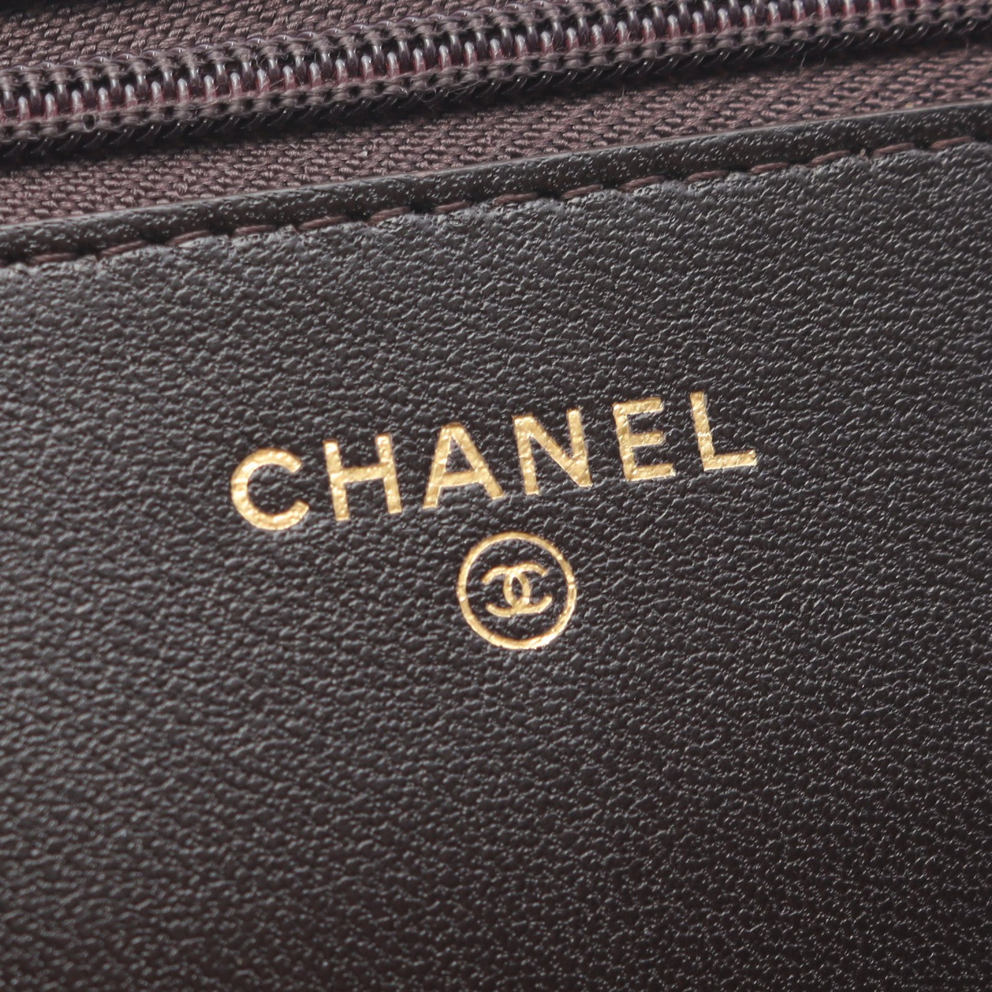 マトラッセ チェーンウォレット ラムスキン ダークブラウン ゴールド金具 シャネル バッグ CHANEL