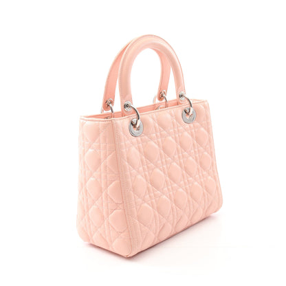LADY DIOR レディディオール ハンドバッグ レザー ピンクベージュ 2WAY クリスチャンディオール バッグ Christian Dior