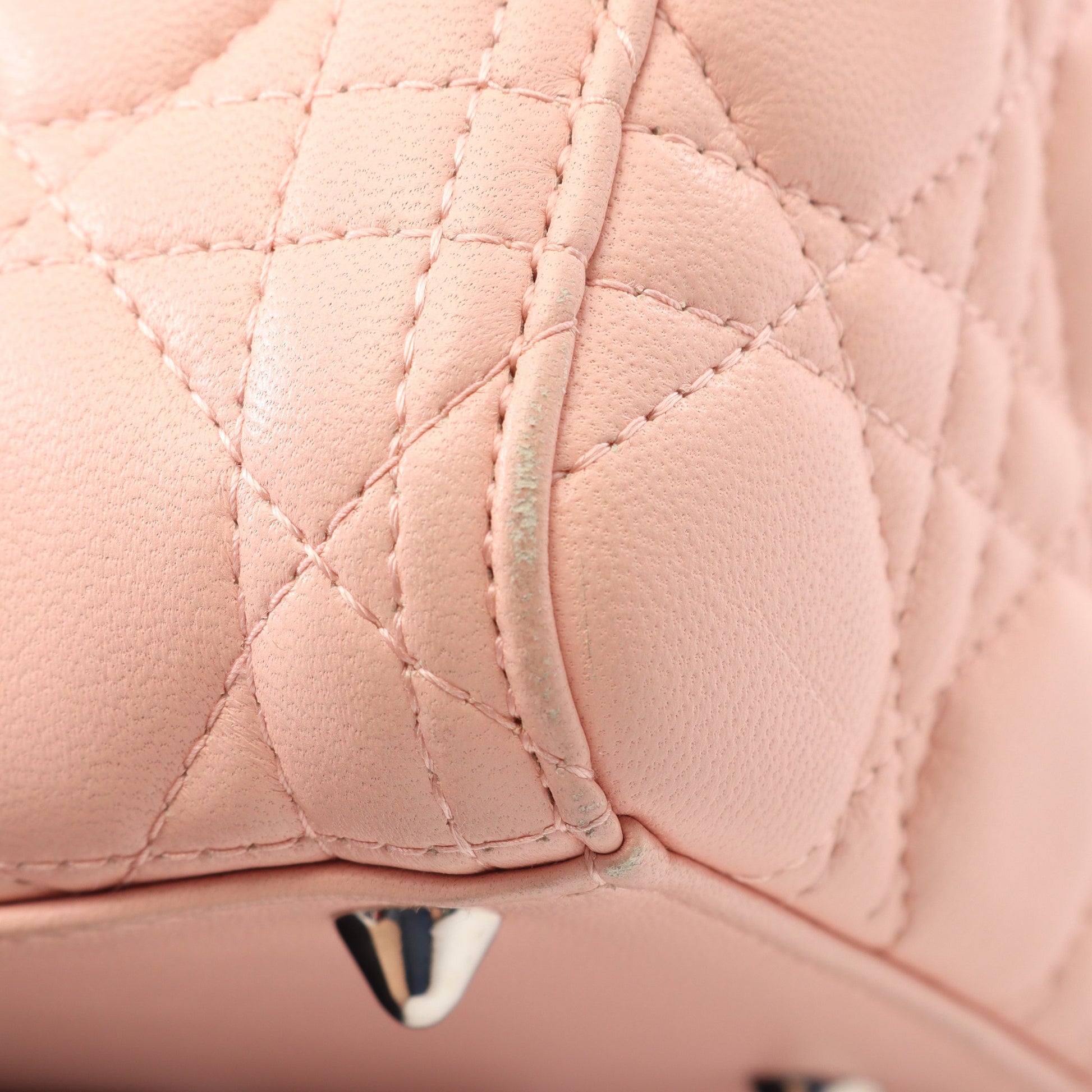LADY DIOR レディディオール ハンドバッグ レザー ピンクベージュ 2WAY クリスチャンディオール バッグ Christian Dior