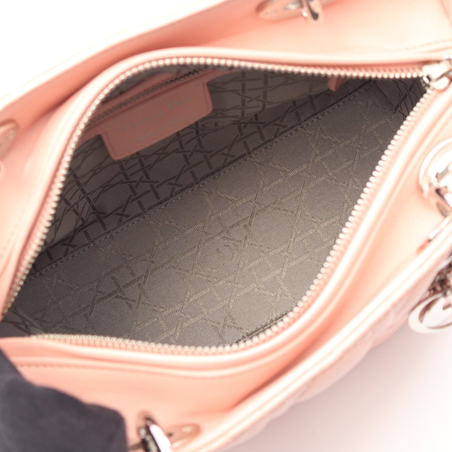 LADY DIOR レディディオール ハンドバッグ レザー ピンクベージュ 2WAY クリスチャンディオール バッグ Christian Dior
