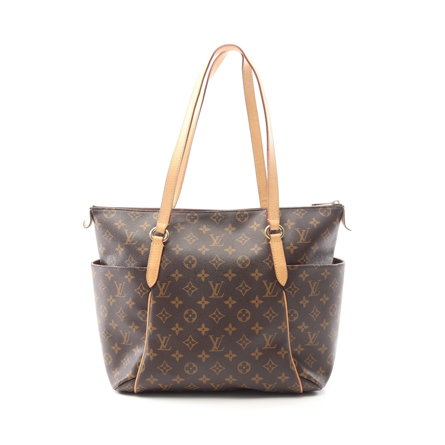 トータリーMM モノグラム ショルダーバッグ トートバッグ PVC レザー ブラウン ルイヴィトン バッグ LOUIS VUITTON