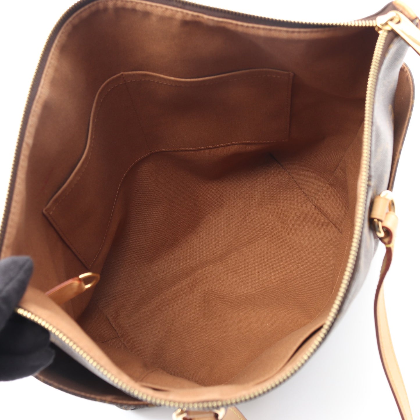 トータリーMM モノグラム ショルダーバッグ トートバッグ PVC レザー ブラウン ルイヴィトン バッグ LOUIS VUITTON