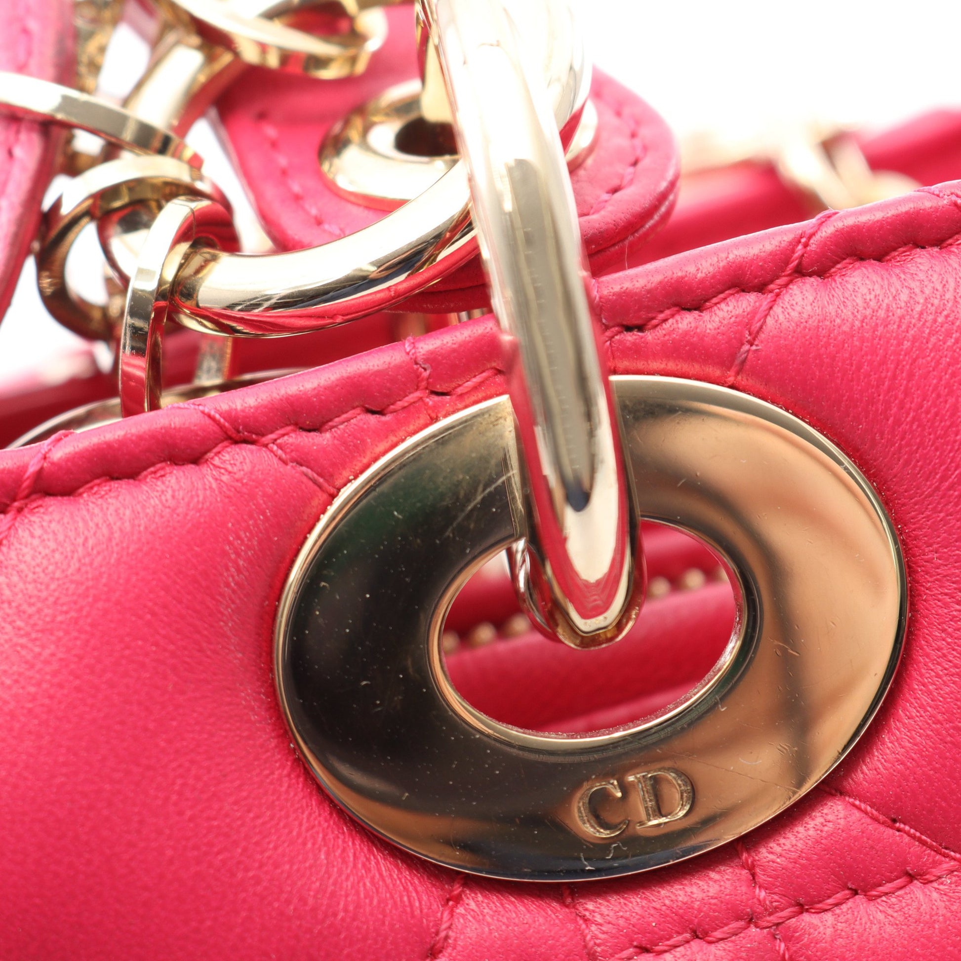 LADY DIOR レディディオール ハンドバッグ レザー ピンクパープル 2WAY edition limitee クリスチャンディオール バッグ Christian Dior