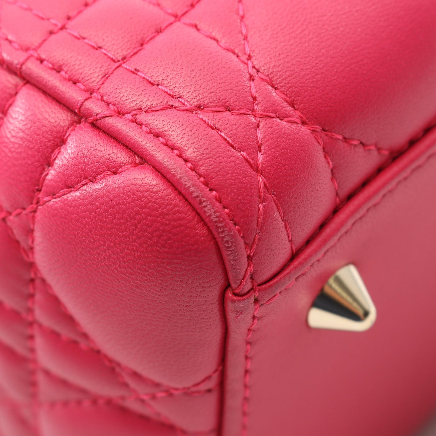 LADY DIOR レディディオール ハンドバッグ レザー ピンクパープル 2WAY edition limitee クリスチャンディオール バッグ Christian Dior